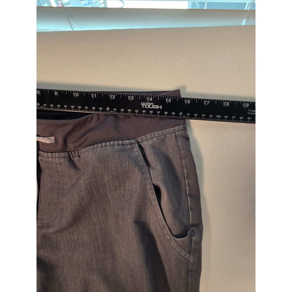 FIGS Jogger Scrub Pants Womens Medium Grey Technical Stretch Cargo *see notes - Picture 3 of 7